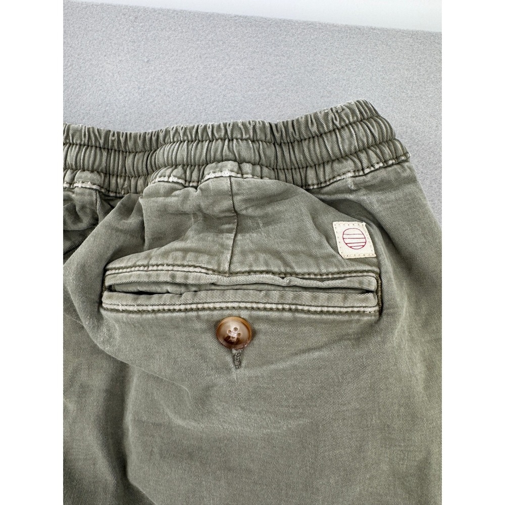 Marine Layer Mens Saturday Slim Fit Drawstring Pants Olive Green Medium Outdoors - Picture 10 of 13